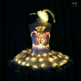 Showgirl led dance tutu light dress